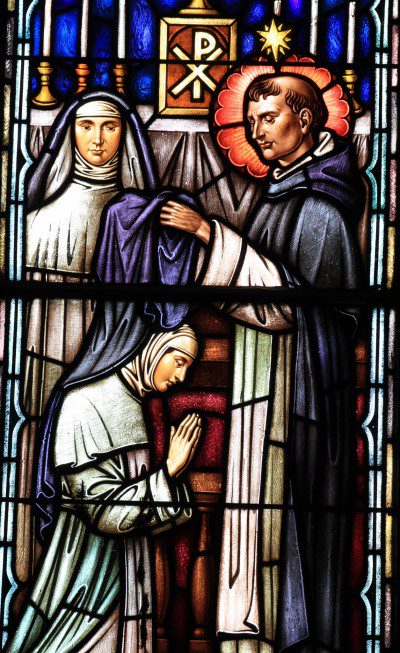 Stained glass window from St. Dominic's Church in Washington, D.C. Photo by Fr. Lawrence Lew, O.P.