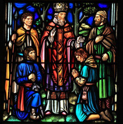 Stained glass window from St. Dominic’s Church in Washington, D.C. Photo by Fr. Lawrence Lew, O.P.