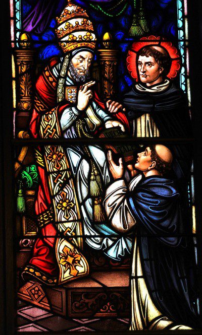 Stained glass window from St. Dominic’s Church in Washington, D.C. Photo by Fr. Lawrence Lew, O.P.