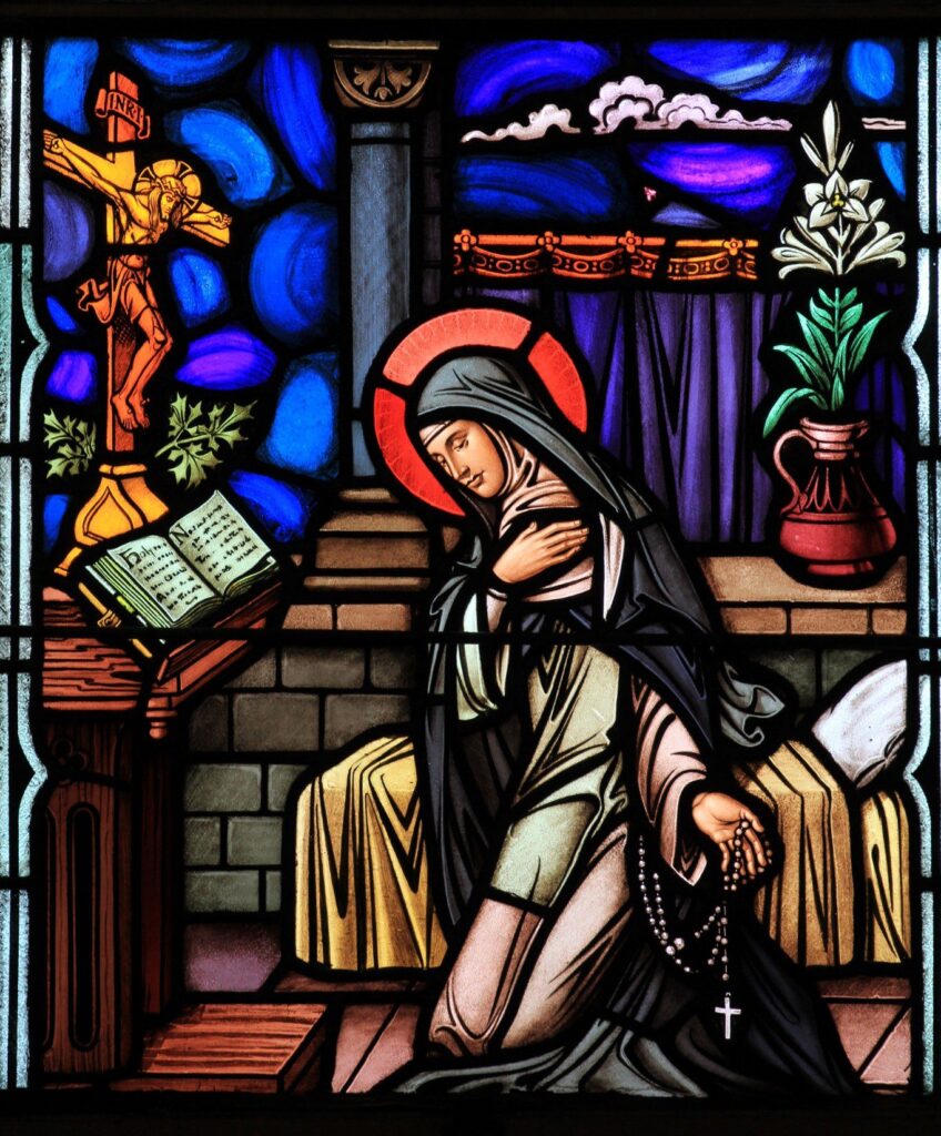 Stained glass window from St. Dominic’s Church in Washington, D.C. Photo by Fr. Lawrence Lew, O.P.