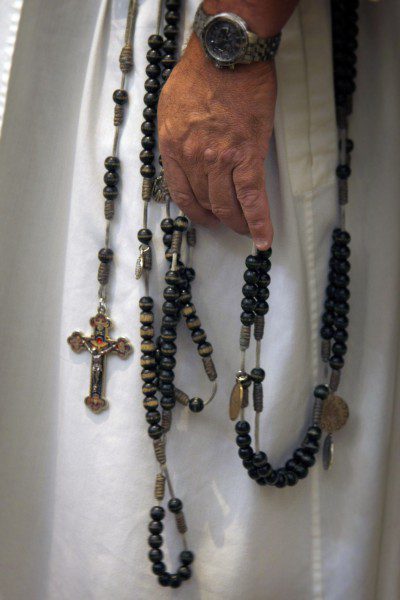 Fr. Jordan Turano's well thumbed rosary beads.