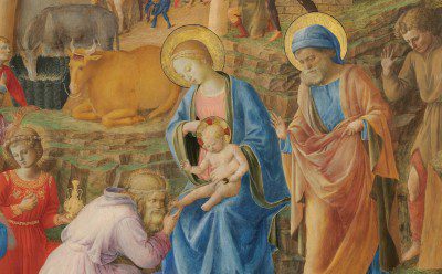 Fra Angelico — The Adoration of the Mag (Detail) (c. 1440 - 1460) National Gallery of Art, Washington DC