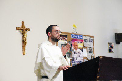 Faith Through Literature: Father Thomas More Garrett spoke with the St. Pius V young adult group last Thursday on the topic of Catholic literature, discussing what it means to be a Catholic writer and offering a list of prominent Catholic writers throughout the ages.