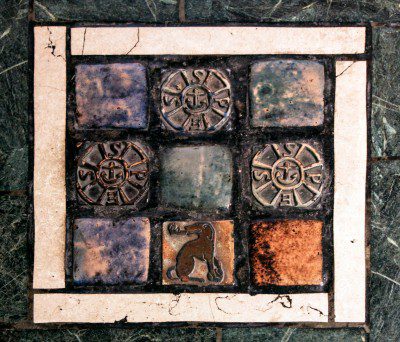 Floor tiles from St. Vincent Ferrer Church, New York City Photo: Fr. Lawrence Lew, O.P.