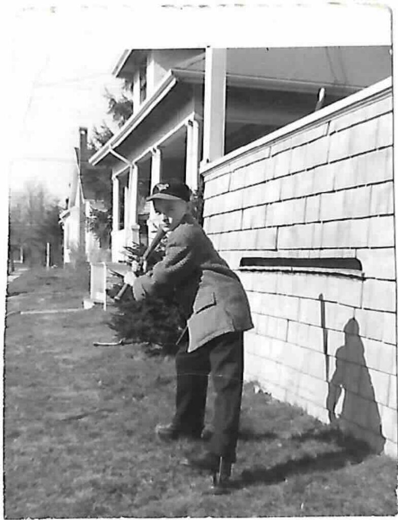 Black and White image of Kelli Jenney’s father as a young boy