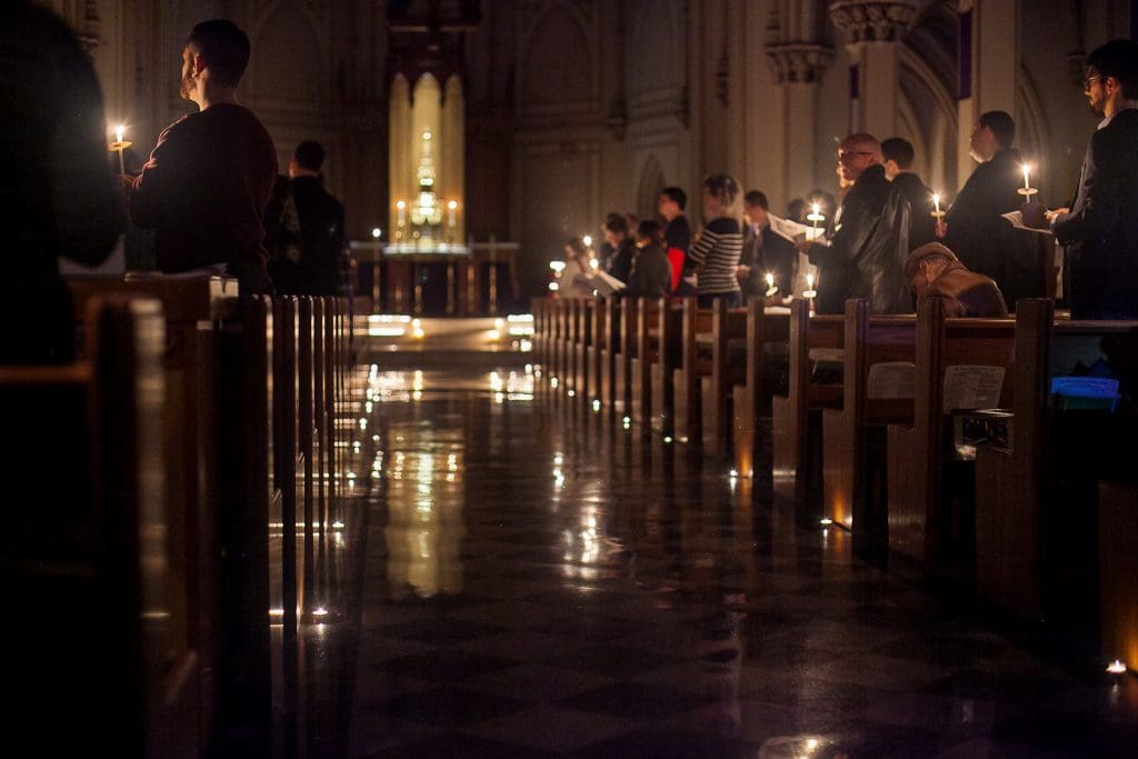 The Church celebrates with great joy the Solemnity of All Saints, but one day later, there’s a drastic change. Instead of white vestments, black or purple vestments are worn. Instead of the joy that we are reminded of from the lives of the saints, we are reminded of those we have lost. Instead of seeing the joy that comes from heaven, we are reminded of the pain that comes from the fall of Adam.