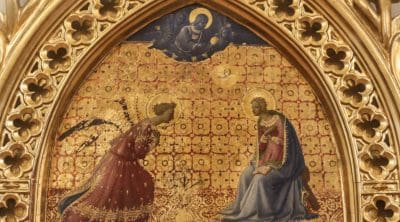 They honor Mary as the root from which grows Christ, the Fruit of the Tree of Life. She is like a gate, through which shines the first dawn of the Light of the World. The Solemnity of the Annunciation is our worship of the mystery of the Incarnation.