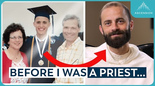 Fr. Gregory Pine O.P Ascension YT thumbnail for his video on the topic<br />
"Journey to the Priesthood"