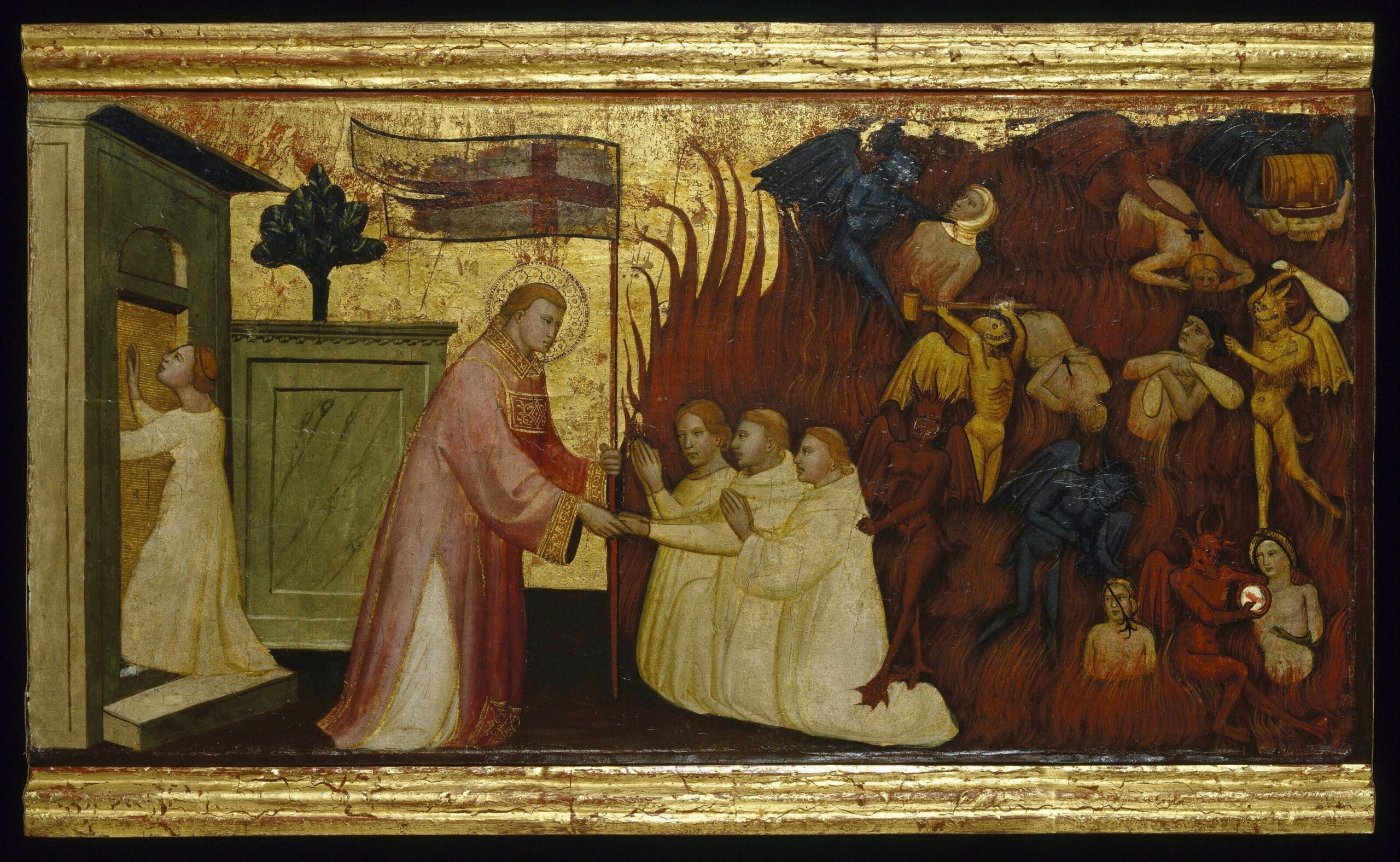 rsz 1lorenzo di niccolò saint lawrence liberates souls from purgatory google art project